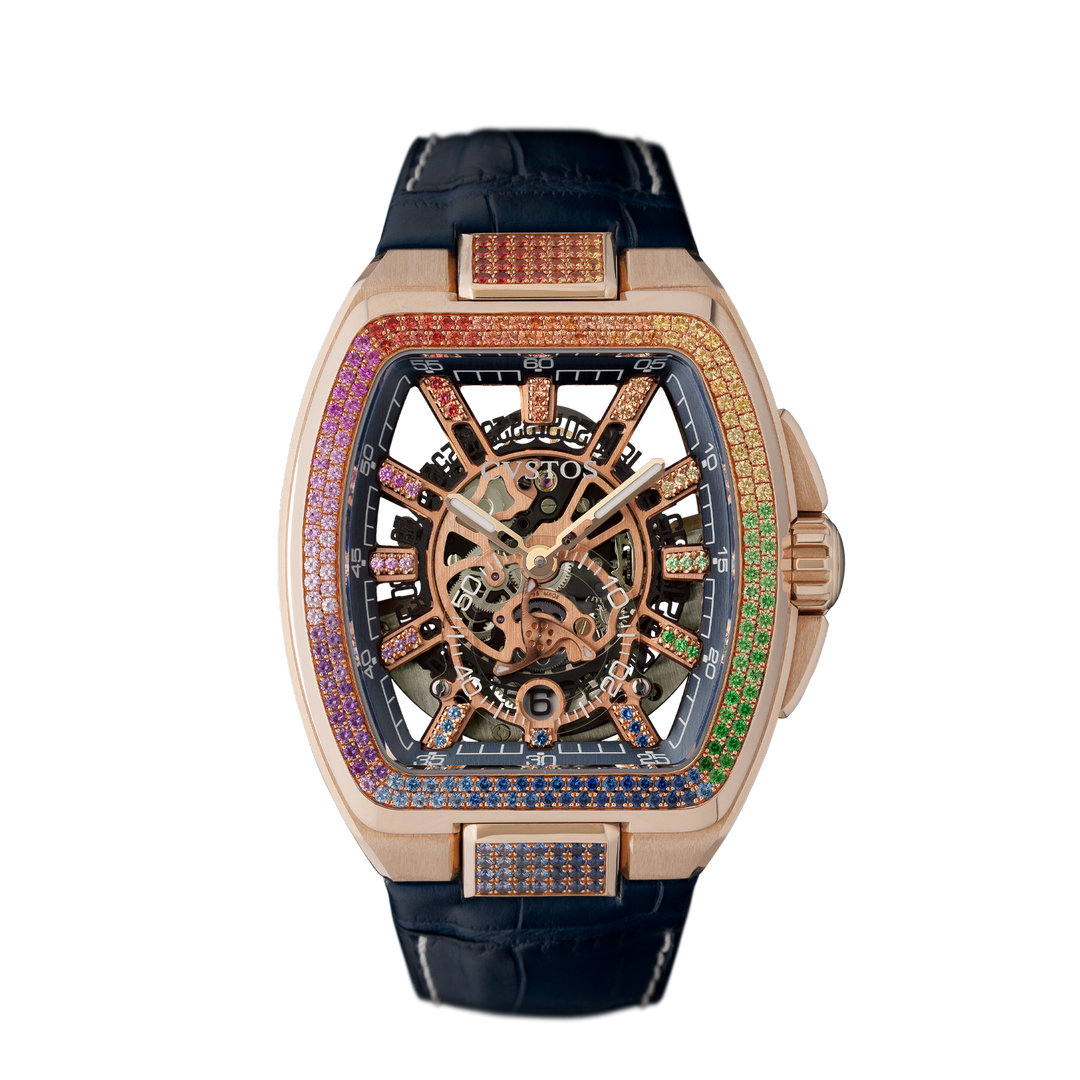 CVSTOS（クストス）メトロポリタン クロノ スケルトン サファイア